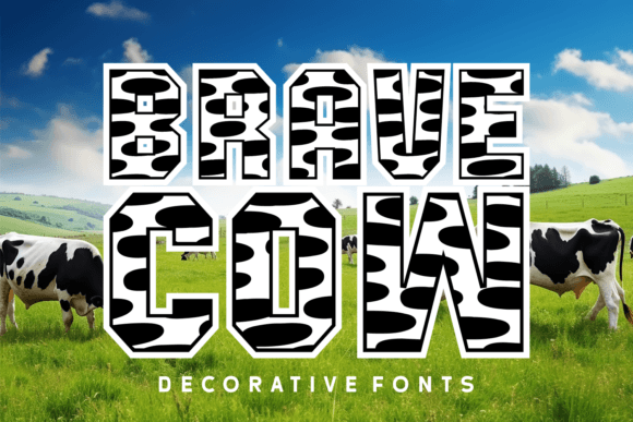 Brave Cow: A Playful Font for a Polished Brand