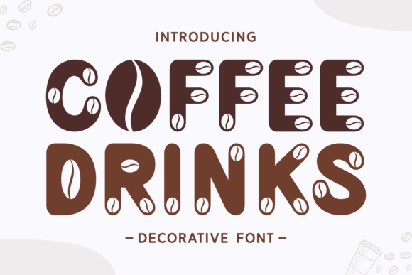 Coffee Drinks Font for Creative Makers