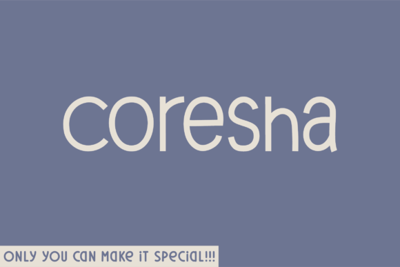 Coresha: A Handwritten Font with Editorial Charm