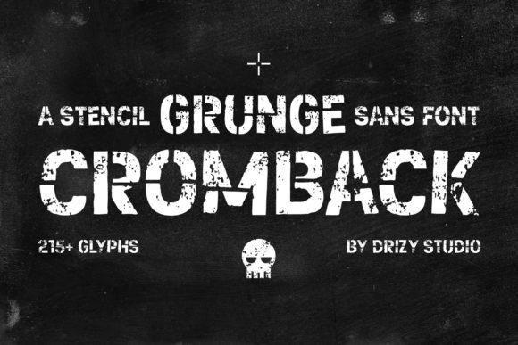 Cromback Font for Rustic Craft Projects
