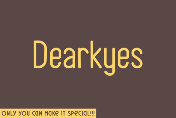 Dearkyes Rounded for Professional Branding