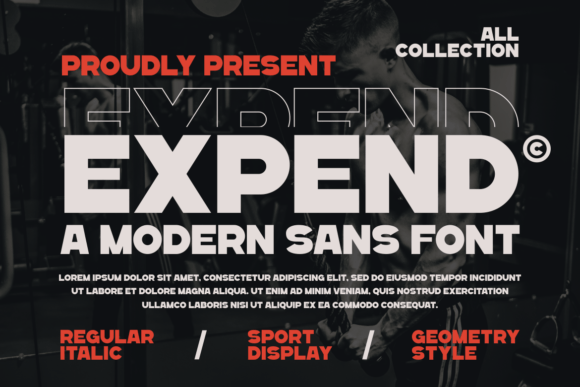 Expend: A Modern Sans Serif Font for Editorial Design