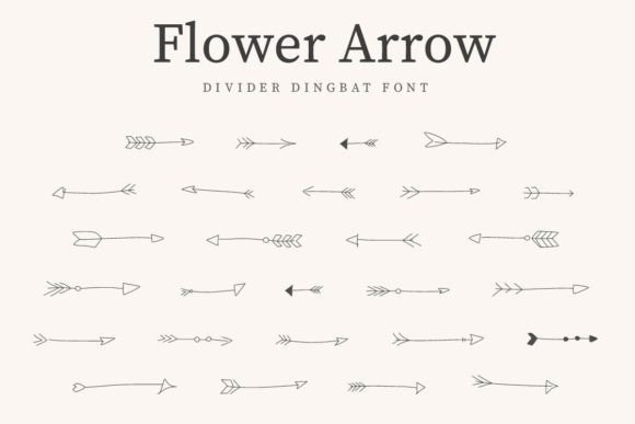 Flower Arrow: A Whimsical Font for Branding Magic