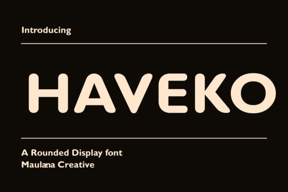 Haveko: A Modern Sans Serif Font for Branding Projects