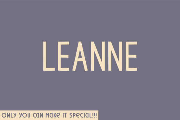Leanne: The Font That Speaks Clearly in Every Campaign