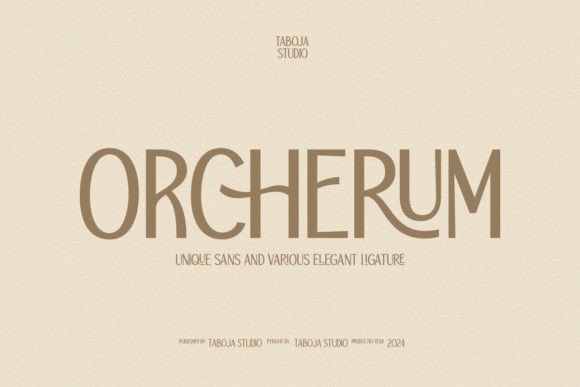 Orcherium Sans Serif Font for Handmade Creations