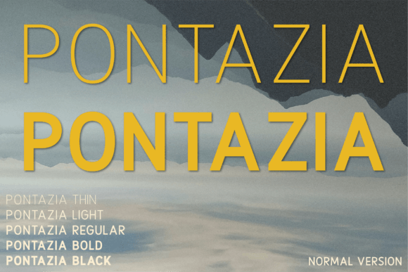 Pontazia: A Minimalist Sans Serif Font for Modern Branding