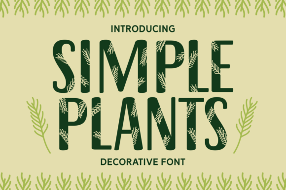 Simple Plants Font for Eye-Catching Campaign Designs