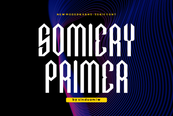 Somiery Primer: A Modern Sans Serif Font for Craft Creations