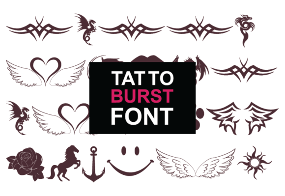 Tatto Burst: A Playful Display Font for Web Design