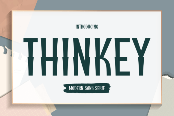 Thinkey: A Sleek Sans Serif for Modern Branding