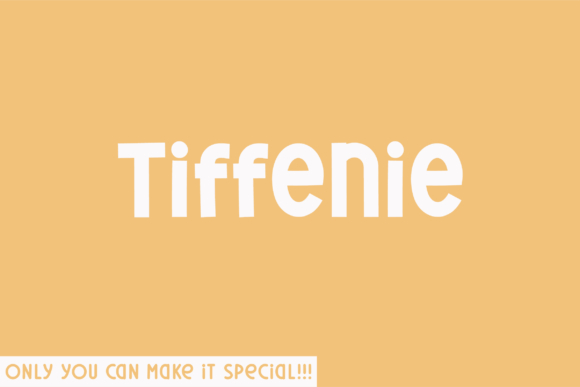 Tiffenie Handwritten Font for Craft Projects