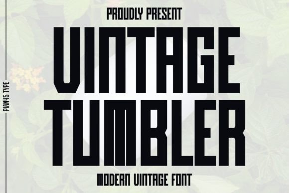 Vintage Tumbler Font for Handmade Creations